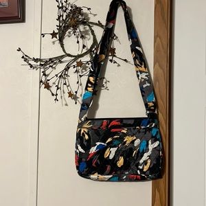 Vera Bradley  splash floral organizer bag great condition 9x7 vivid colors